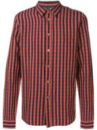 Ps Paul Smith Check Print Shirt - Orange