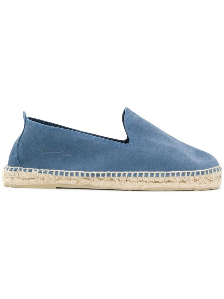 Manebi Flat Sole Espadrilles - Blue