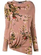 Kenzo Pre-owned Floral Asymmetric Top - Pink