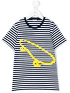 Il Gufo - Striped Skate T-shirt - Kids - Cotton/elastodiene - 3 Yrs, Blue