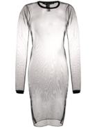 Isabel Benenato Tulle Knit Dress - Black