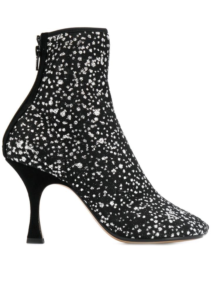Mm6 Maison Margiela Toe-shaped Ankle Boots - Black