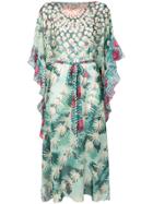Temperley London Cote Cacti Kaftan Dress - Green