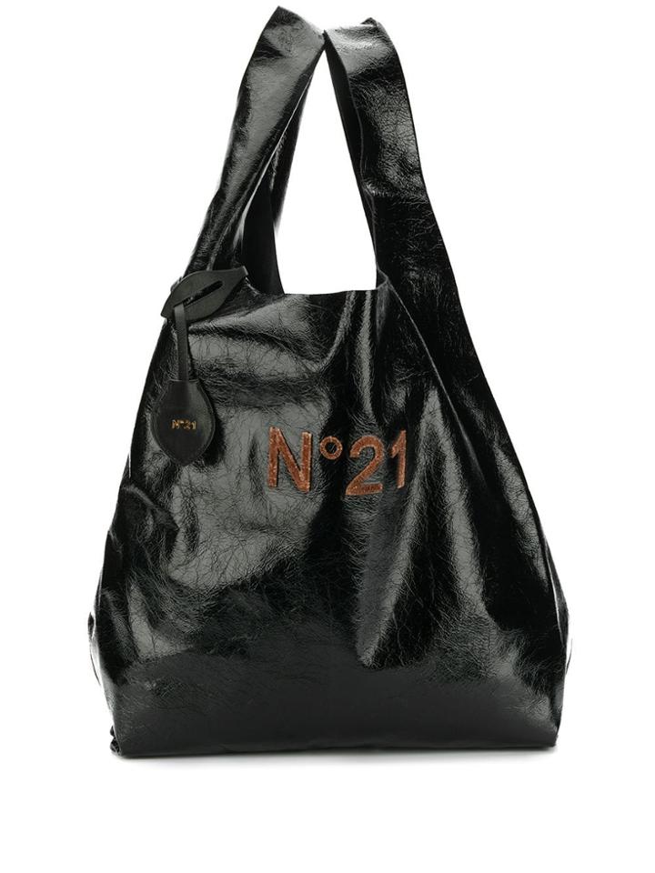 Nº21 Logo Shopper Tote - Black