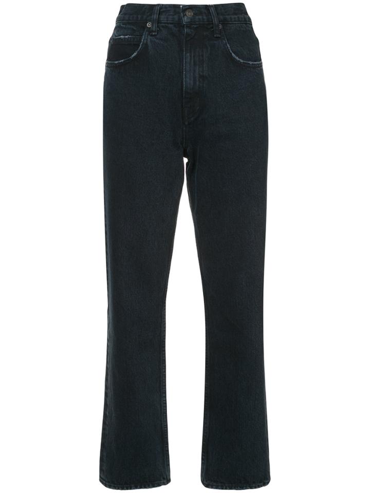 Proenza Schouler Pswl Cropped Flare Jeans - Grey