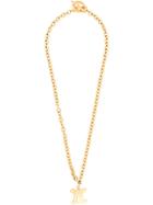 Céline Vintage Macadam Long Necklace - Gold