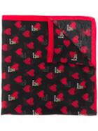 Moschino Heart Teddy Logo Scarf - Black