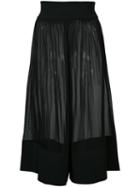 Balmain - Sheer Full Skirt - Women - Polyamide/spandex/elastane/viscose - 36, Black, Polyamide/spandex/elastane/viscose
