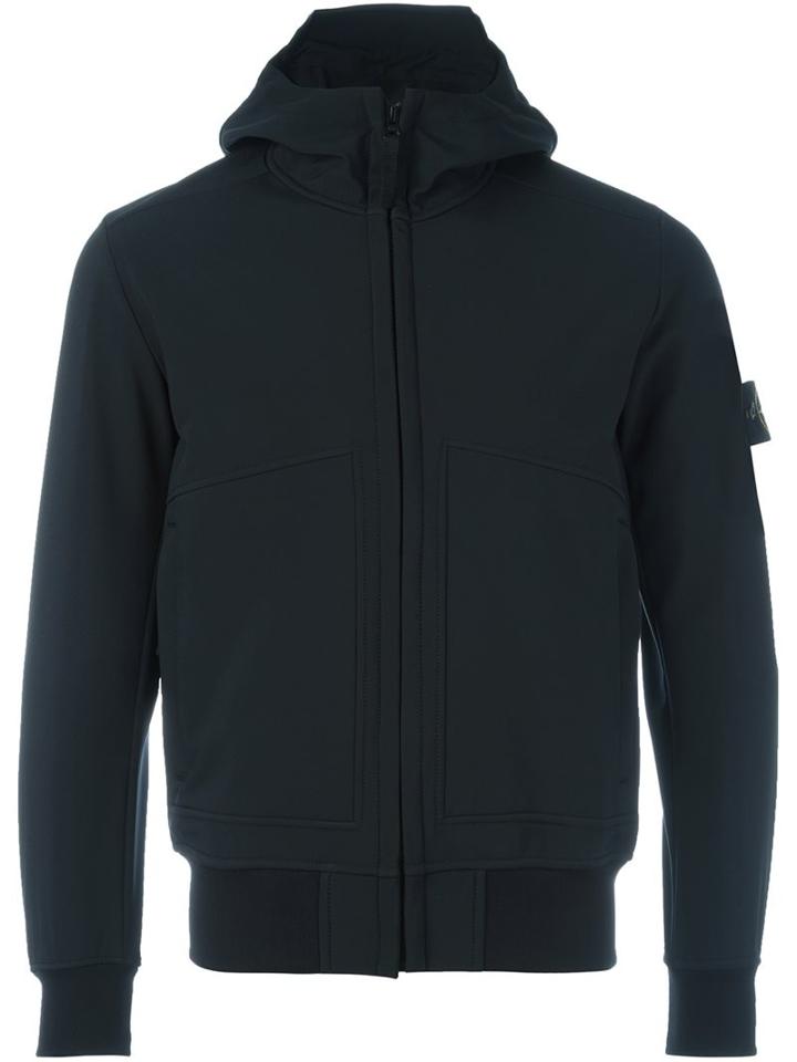 Stone Island Logo Patch Hooded Jacket