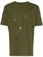 Haider Ackermann Khaki Floral Print Cotton T Shirt - Green