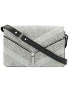 Diesel Zip Detail Denim Shoulder Bag - Yellow & Orange