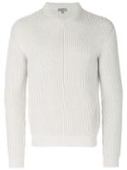 Gieves & Hawkes Ribbed Trim Jumper - Green