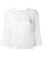 Max Mara Plain Top, Women's, Size: 46, White, Linen/flax