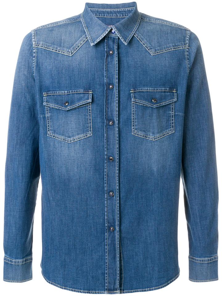 Jacob Cohen Comfort Denim Shirt - Blue