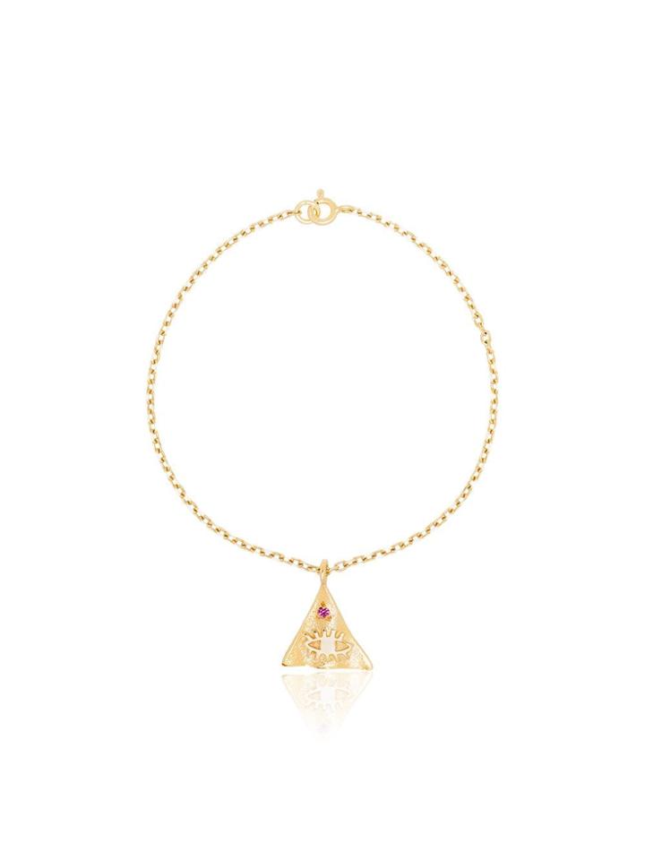 Hermina Athens Hermina Yg Pyramid Brclt - Metallic