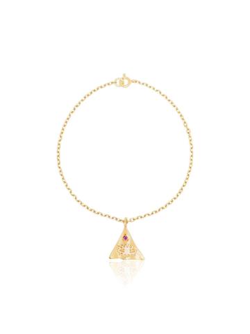 Hermina Athens Hermina Yg Pyramid Brclt - Metallic