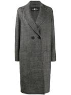 Luisa Cerano Double Breasted Cocoon Coat - Grey