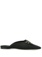 Fendi Quilted Logo Slides - Black