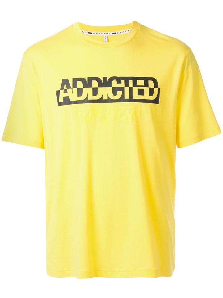 Blackbarrett Addicted Print T-shirt - Yellow