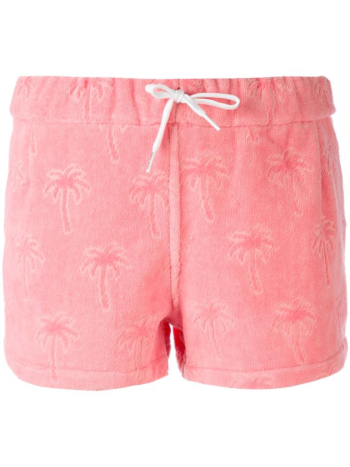 Tomas Maier - Palm Tree Shorts - Women - Cotton - M, Pink/purple, Cotton