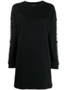 Calvin Klein Logo Sweatshirt Dress - Black
