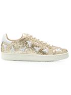 Moa Master Of Arts Glitter Lace-up Sneakers - Metallic
