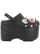 Balenciaga Charm Platform Sandals - Black