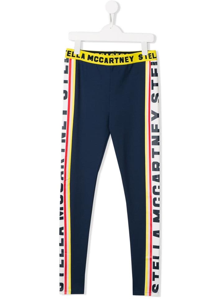 Stella Mccartney Kids Logo Leggings - Blue