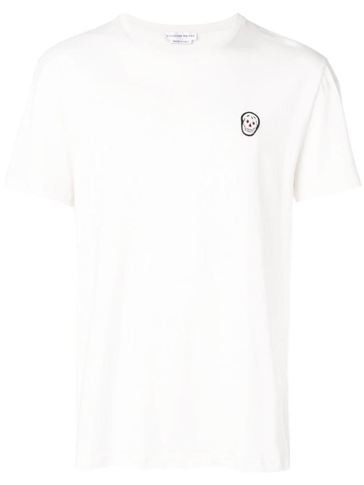 Alexander Mcqueen Skull Patch T-shirt - Neutrals