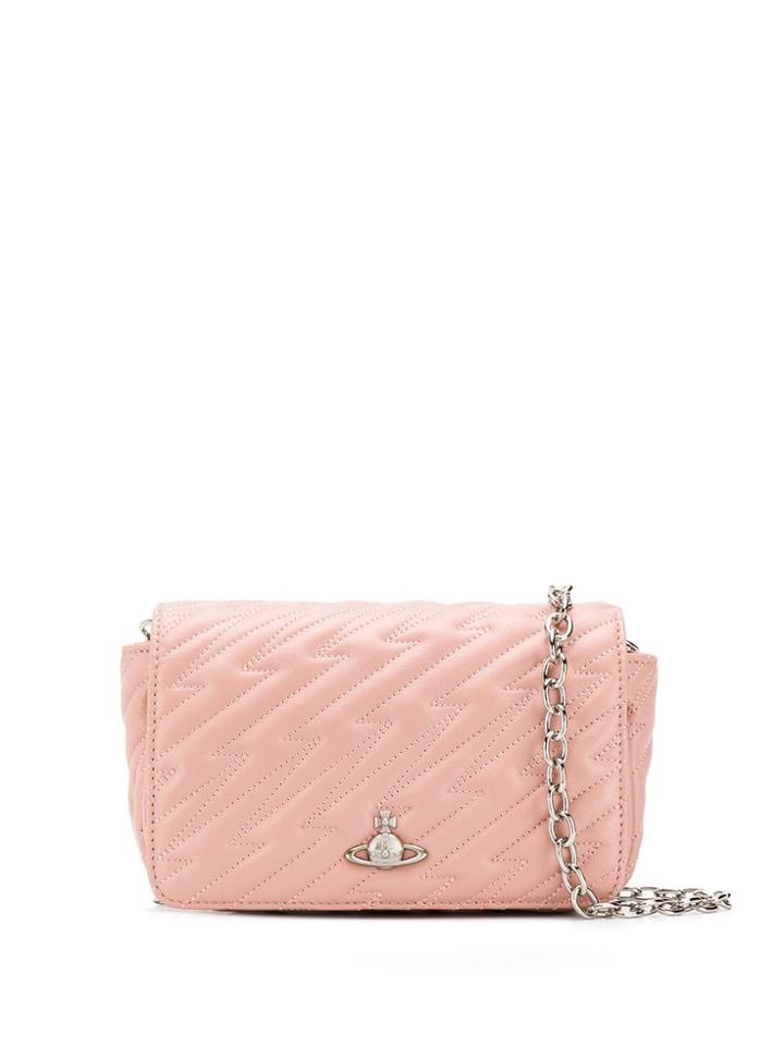 Vivienne Westwood Quilted-effect Shoulder Bag - Pink