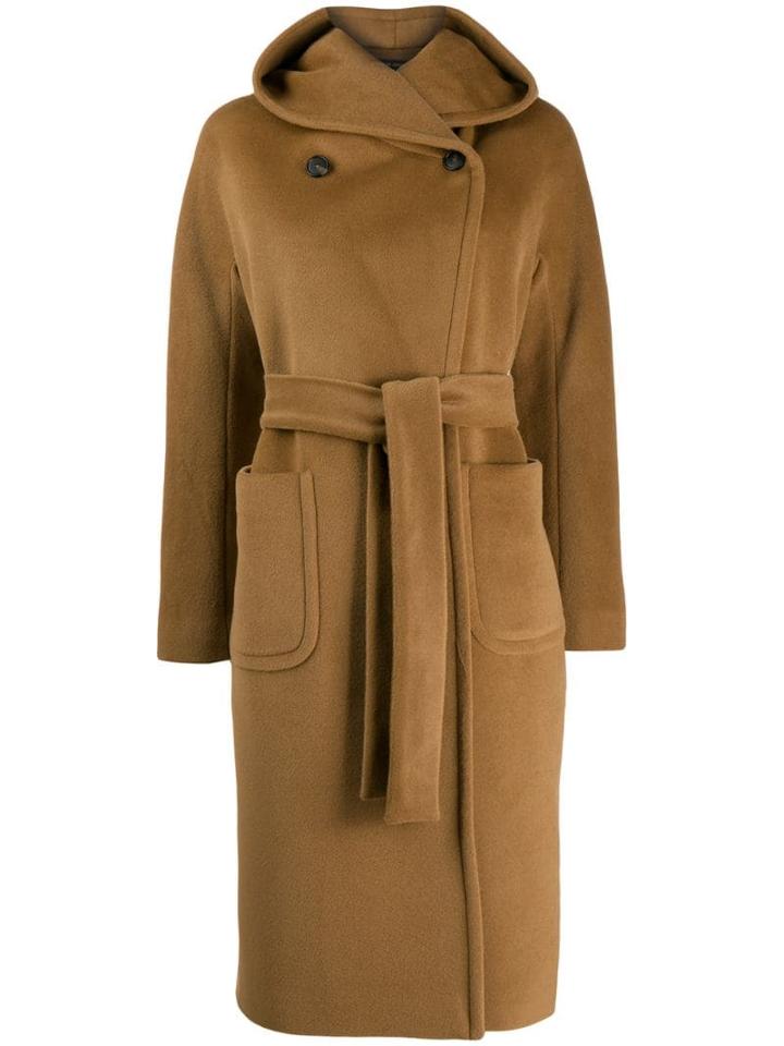 Tagliatore Wool Double Breasted Coat - Brown
