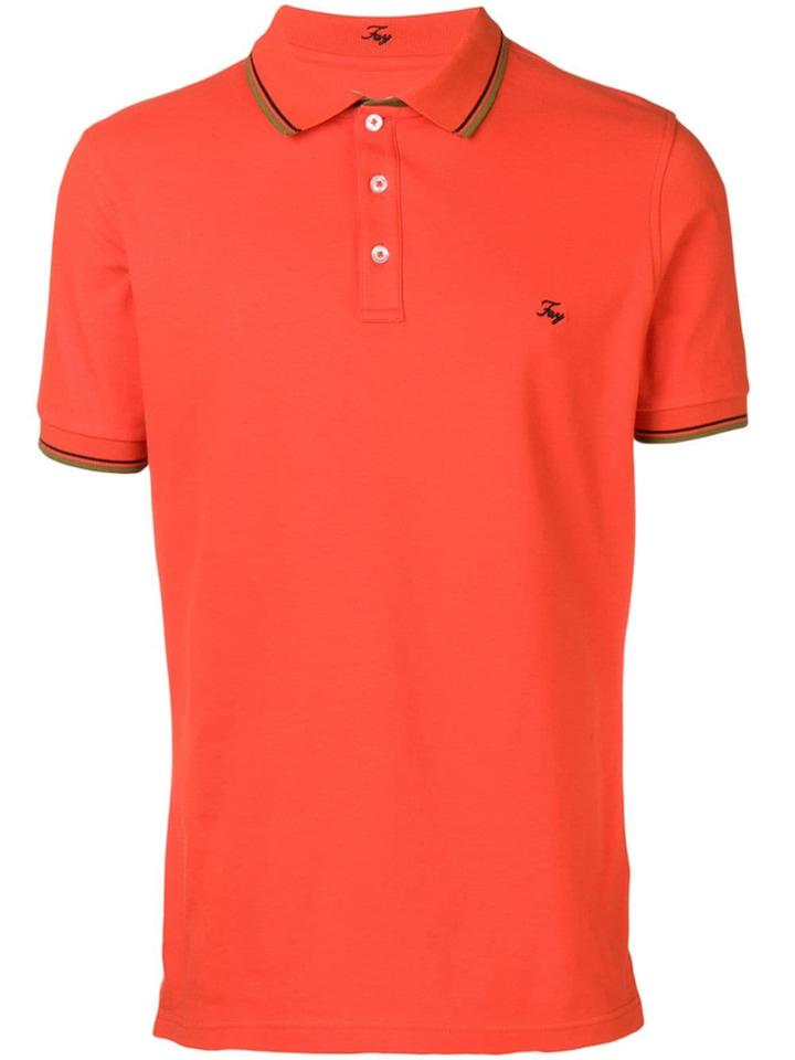 Fay Logo Embroidered Polo Shirt