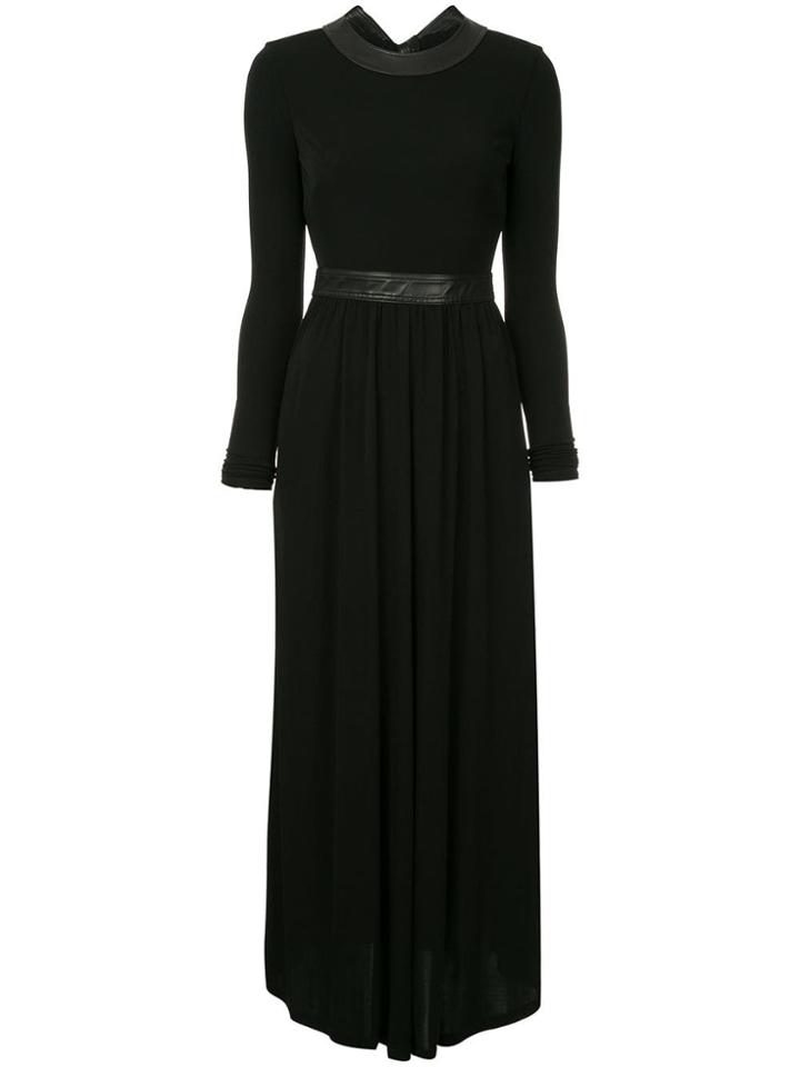 Rosetta Getty Open Back Maxi Dress - Black