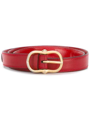 Céline Vintage Equestrian-style Belt, Women's, Red