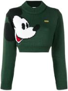 Gcds Mickey Mouse Knit Jumper - Green