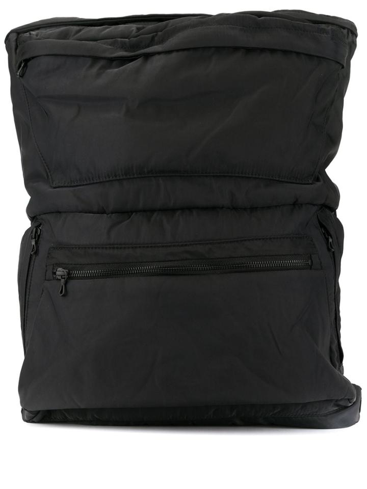 Julius Buckle-detail Zipped Backpack - Black