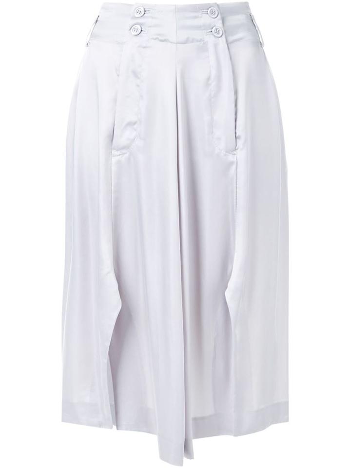 Anrealage Mirror Skirt, Women's, Size: 38, Grey, Cupro/polyester