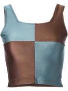 Kotohayokozawa Colour Block Cropped Vest