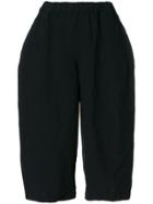 Comme Des Garçons Wide Leg Cropped Trousers - Blue