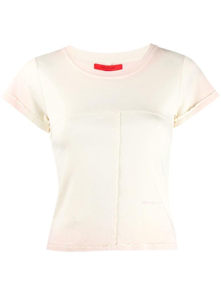Eckhaus Latta Lapped T-shirt - Neutrals
