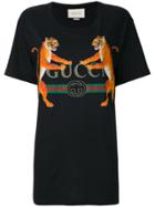 Gucci Tiger Logo T-shirt - Black