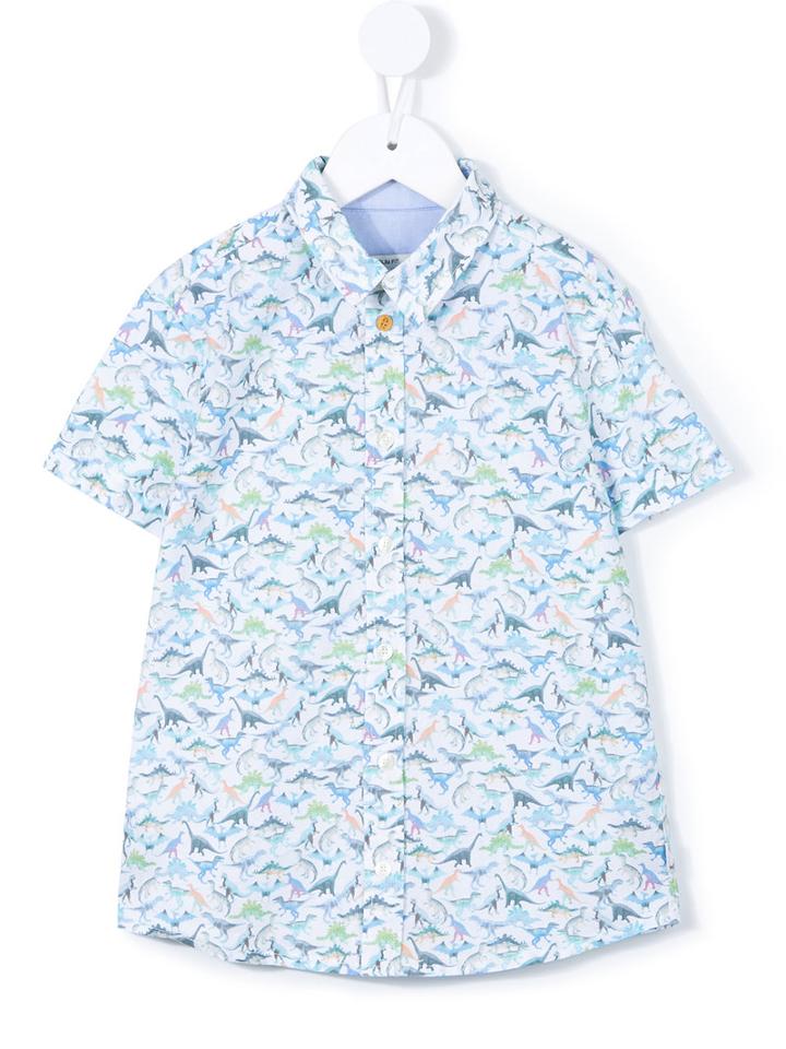 Paul Smith Junior Dinosaur Print Shirt, Boy's, Size: 6 Yrs, Blue