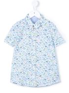 Paul Smith Junior Dinosaur Print Shirt, Boy's, Size: 6 Yrs, Blue