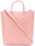 Mansur Gavriel Logo Stamp Tote - Pink & Purple