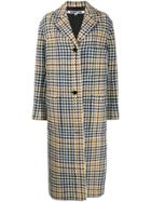 Mcq Alexander Mcqueen Houndstooth Single-breasted Coat - White