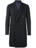 Ps By Paul Smith Double Breasted Coat, Men's, Size: Medium, Grey, Nylon/viscose/cashmere/wool