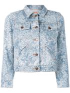 Marc Jacobs Shrunken Embellished Denim Jacket - Blue