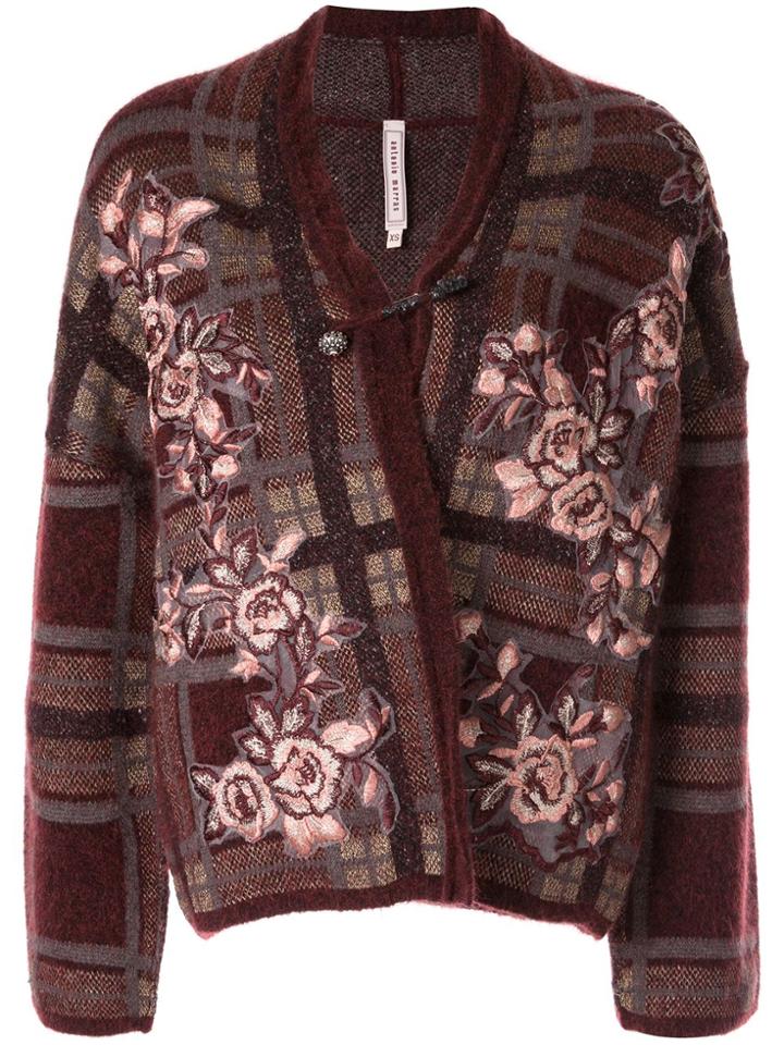 Antonio Marras Floral-embroidered Cardigan