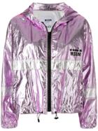 Msgm Msgm X Diadora Metallic Sports Jacket - Pink & Purple
