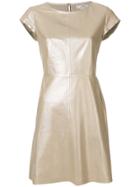 Desa 1972 Fitted Shortsleeved Dress - Nude & Neutrals